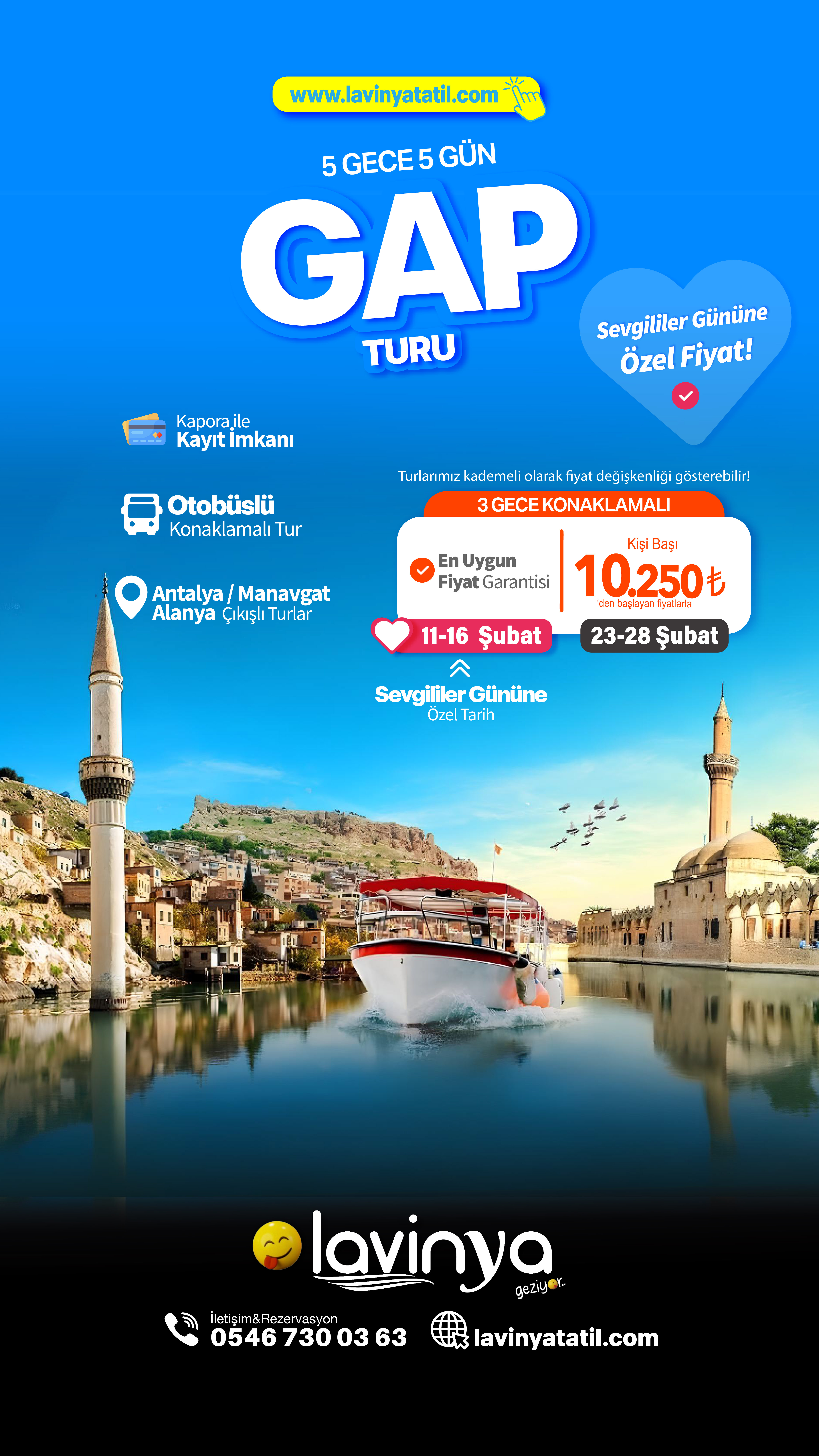 Otobüslü Güneydoğu Anadolu Turu
