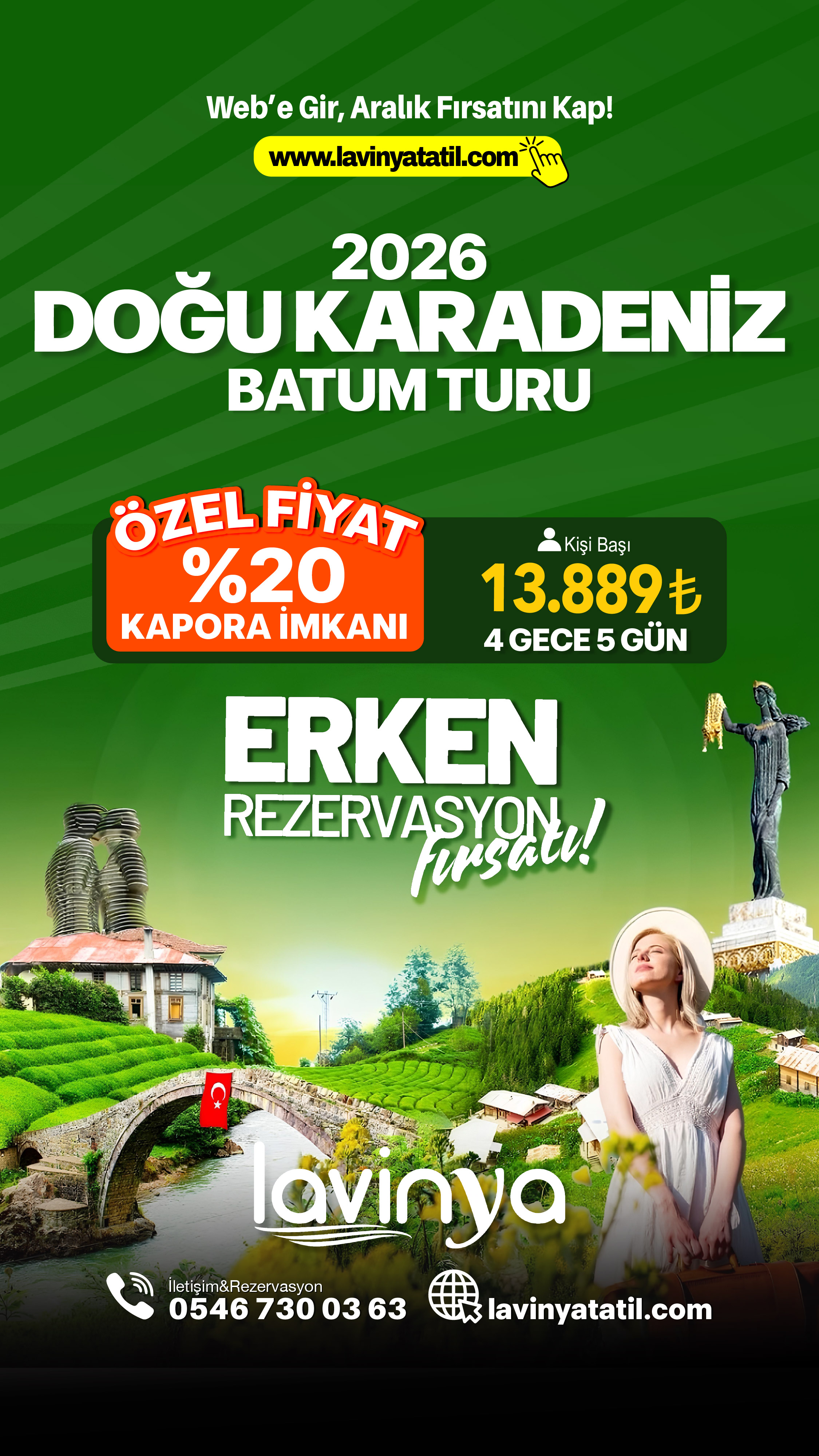 Erken Rezervasyona Özel Doğu Karadeniz &Batum Turu
