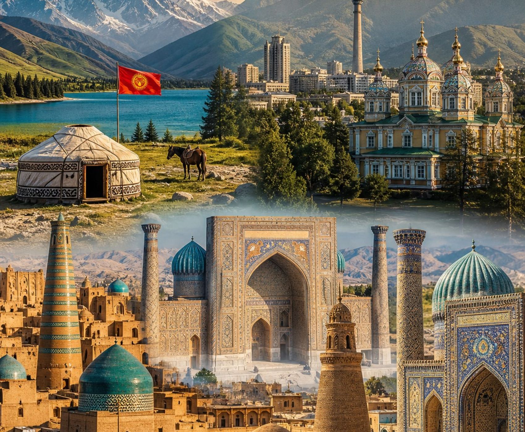 KIRGIZISTAN&KAZAKİSTAN &ÖZBEKİSTAN 3 Ülke 3 Kültür: Orta Asya