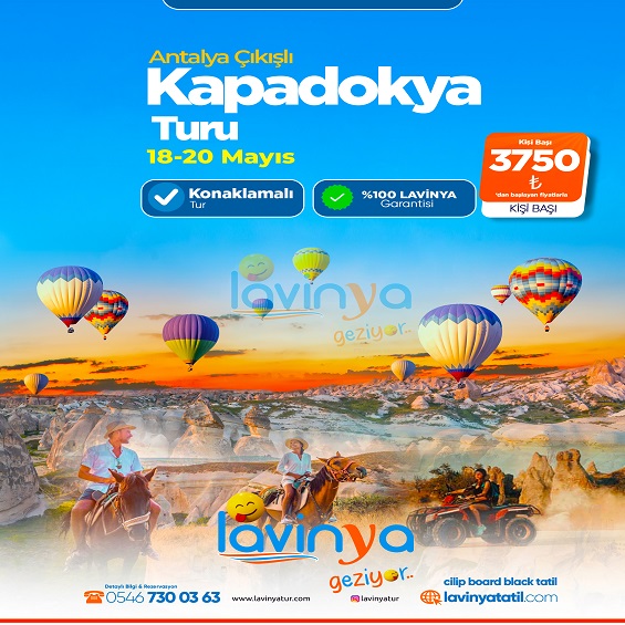 Kapadokya Turu /  1 Gece Otel Konaklamalı