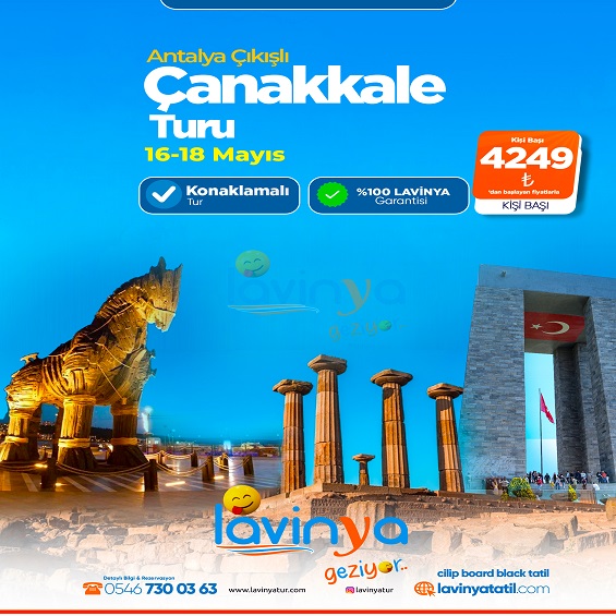 Konaklamalı Çanakkale Turu